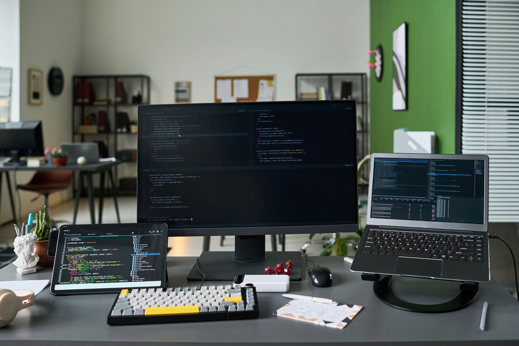 Workspace showing Microsoft and IT management tools